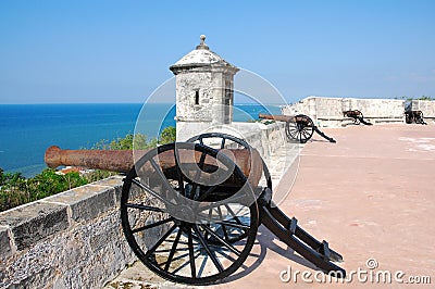 Fort of San Miguel in Campeche Stock Photo