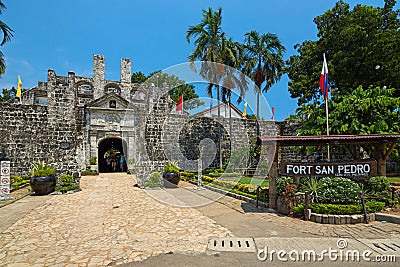 Fort San Pedro in Cebu City, Philippines Editorial Stock Photo
