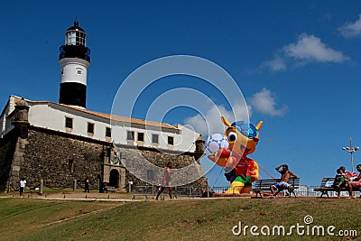 Fort of santa maria in salvador Editorial Stock Photo