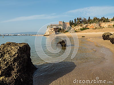 Fort of Sao Joao do Arade, Portugal Stock Photo