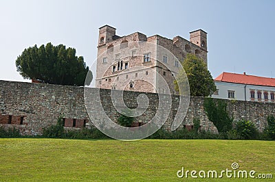 Fort of Sarospatak - diagonal view Stock Photo