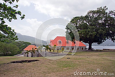 Fort Shirley in Portsmouth, Dominica, Lesser Antilles, Windward Islands, West Indies Stock Photo