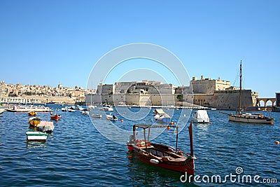 Fort St. Angelo Stock Photo