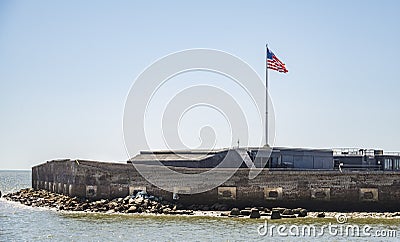 Fort Sumter National Monument in Charleston SC, USA Stock Photo