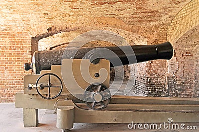 Fort Sumter: Rodman Cannon Editorial Stock Photo