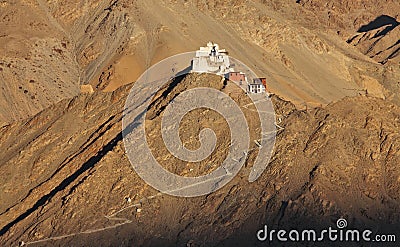 Fort and Tsemo Gompa, Leh, Ladakh Stock Photo