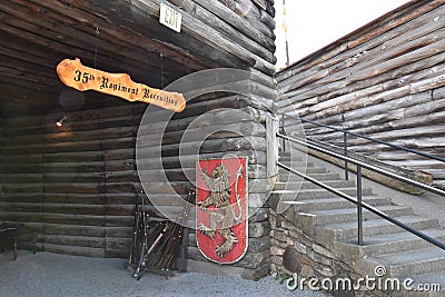 Fort William Henry in Lake George, New York Editorial Stock Photo