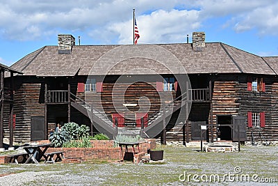 Fort William Henry in Lake George, New York Editorial Stock Photo