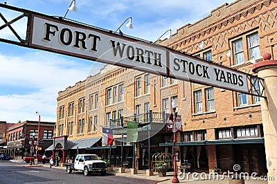 Fort Worth Stock Yards Stock Photo