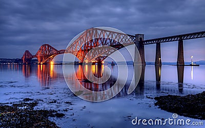 The Forth Bridge, Edinburgh, Scotland Stock Photo