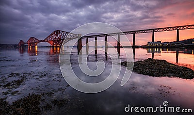 The Forth Bridge, Edinburgh, Scotland Stock Photo