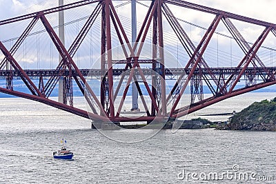 Forth Bridge in South Queensferry, Scotland Stock Photo