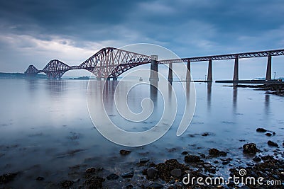 Forth bridges in Edinburgh Stock Photo