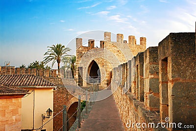 Fortification in Alcudia Stock Photo