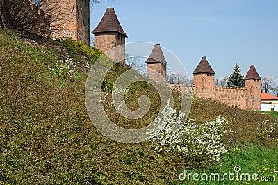 Fortification town Nymburk Stock Photo