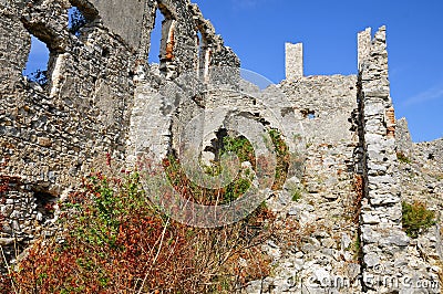 Fortifications of Cirella Ruins, Cosenza,Calabria Stock Photo