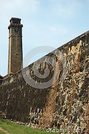 Fortifications of Old Town of Galle,Ceylon Stock Photo