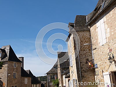 Fortified castle and village of turenne Editorial Stock Photo