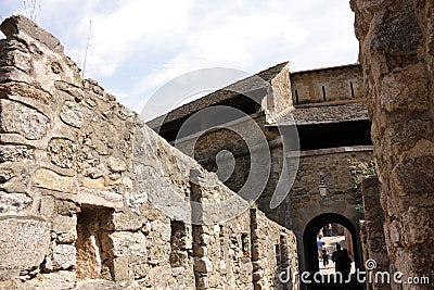 Fortified city of Villefranche de Conflent in Pyrenees Orientales, France Editorial Stock Photo