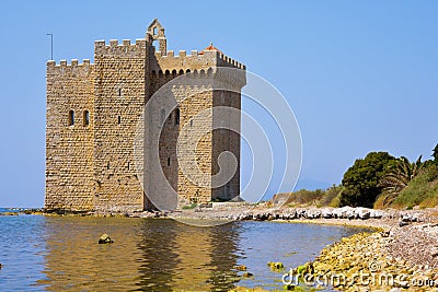 Fortified monastery of Lerins Abbey, France Stock Photo