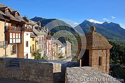 The fortified perched old town Vauban of Briancon, Hautes Alpes French Southern Alps, France Stock Photo