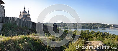 Fortified settlement Ukrainian Cossacks Stock Photo