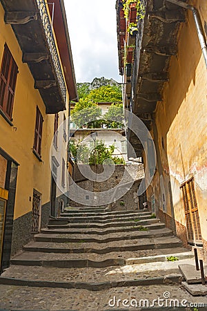 Medieval town Tende in French Alps Stock Photo