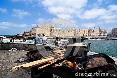 THE FORTRESS IN ALEXANDRIA Editorial Stock Photo