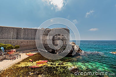 Fortress Bokar in Dubrovnik Stock Photo