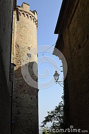 The fortress castle of Calosso Editorial Stock Photo