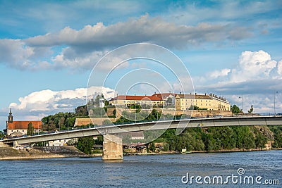 Fortress by the Danube river Stock Photo