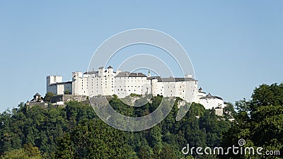 Fortress Hohensalzburg, MÃ¶nchsberg, Salzburg, Austria Stock Photo
