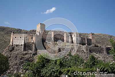 Fortress of Khertvisi Stock Photo