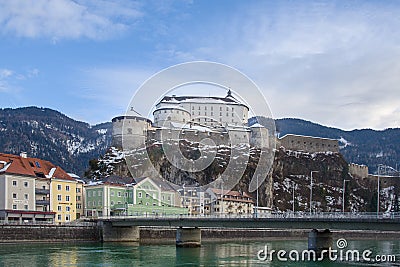 Fortress of Kufstein. Editorial Stock Photo