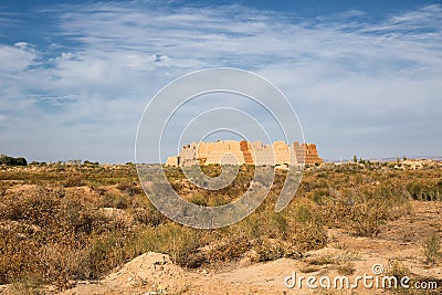 Fortress Kyzyl-Kala of Ancient Khorezm Stock Photo