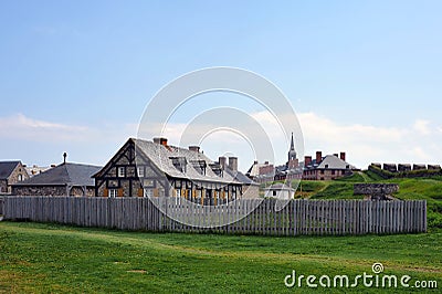 Fortress of Louisbourg in Cape Breton, NS, Canada Editorial Stock Photo