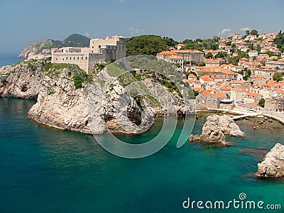 Fortress Lovrijenac Stock Photo