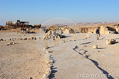 Fortress Masada in Israel Stock Photo