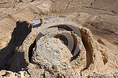 Fortress Masada in Israel Stock Photo