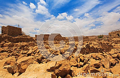 Fortress Masada, Israel Stock Photo