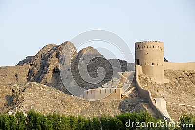 Fortress in muscat oman Stock Photo