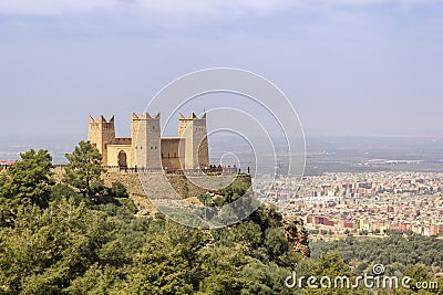 Fortress named Kasbah Ras el-Ain, in Asserdoun, Beni Mellal. Stock Photo