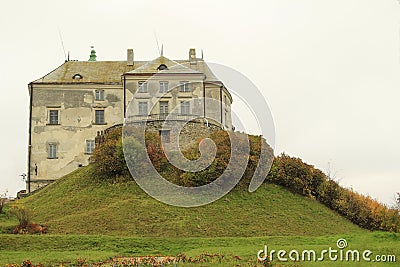 Fortress in Olesko in Ukraine. Lviv region, Ukraine Editorial Stock Photo