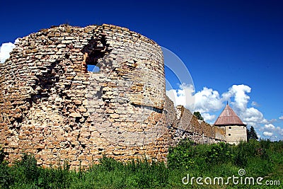 Fortress Oreshek Shlisselburg Stock Photo