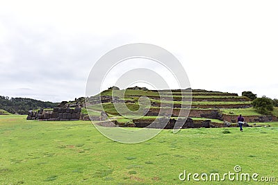 Sacsayhuaman Fortress - view of ensemble- Peru 137 Editorial Stock Photo