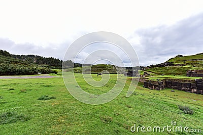 Sacsayhuaman Fortress - view of ensemble- Peru 152 Stock Photo