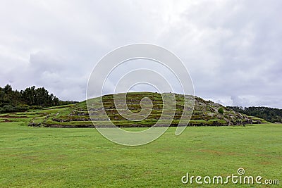 Sacsayhuaman Fortress - view of ensemble- Peru 163 Stock Photo