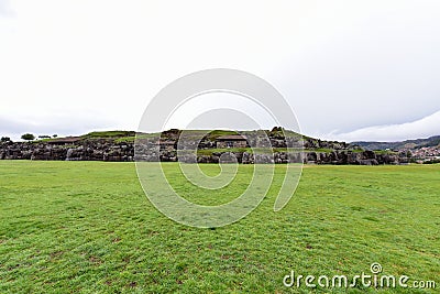 Sacsayhuaman Fortress - view of ensemble- Peru 172 Stock Photo