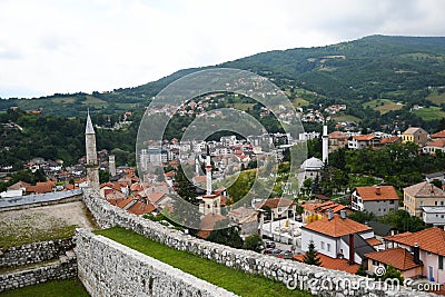 Fortress in Travnik, Bosnia and Herzegovina Stock Photo