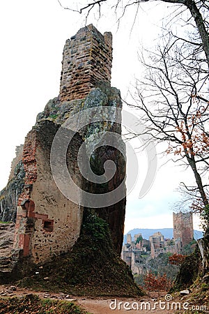 Forts of Girsberg in Alsace Stock Photo